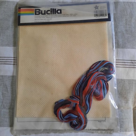 NIP Bucilla "Welcome" counted cross stitch kit 7"×13" pattern # 49903. - Picture 4 of 5